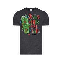 Vintage Black jesus fills my cup psalm 25 5 Vintage Tee - MaliasSmallBusiness