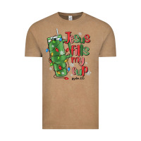 Vintage Coffee jesus fills my cup psalm 25 5 Vintage Tee - MaliasSmallBusiness