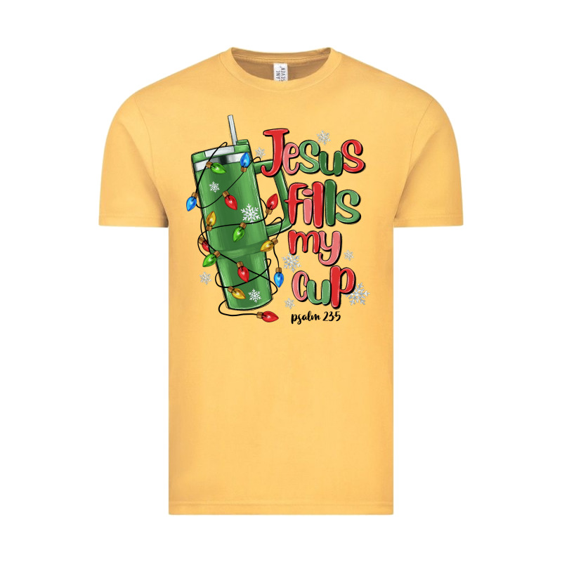 Jesus Fills My Cup Psalm 25 5 Vintage Tee by MaliasSmallBusiness | Teevron