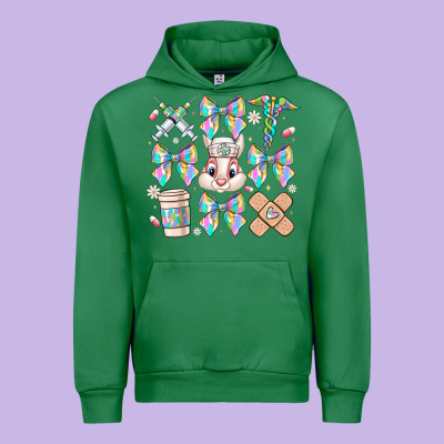 Easter Bow Urban Hoodie Designed By Cowhidedigitalart