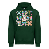 Forest Green easter bow Urban Hoodie - CowhideDigitalArt