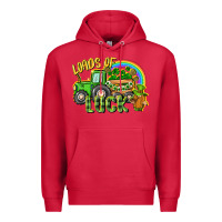 Cardinal Loads of luck tractor Premium Hoodie - CowGirlArtShop