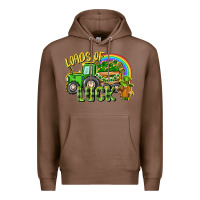 Chestnut Loads of luck tractor Premium Hoodie - CowGirlArtShop