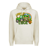 Oatmeal Heather Loads of luck tractor Premium Hoodie - CowGirlArtShop
