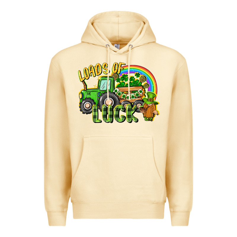 Loads Of Luck Tractor Premium Hoodie by CowGirlArtShop | Teevron