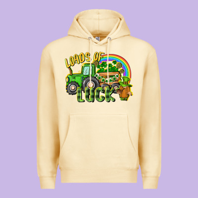 Loads Of Luck Tractor Premium Hoodie Designed By Cowgirlartshop