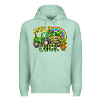 Seafoam Loads of luck tractor Premium Hoodie - CowGirlArtShop