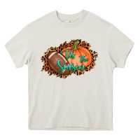 Cream tis the season football pumpkin Heavy Core Tee - AdoDesignShop