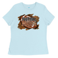 Baby Blue football mom Ladies Tee - AdoDesignShop