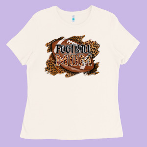 Football Mom Ladies Tee Designed By Adodesignshop