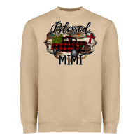 Blessed Mimi Christmas Truck Heavyweight Sweatshirt | Teevron