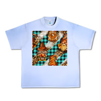Grape Ice thanksgiving gnomies with leopard and tartan seamless pattern bbs Urban Heavy Tee - BundleAndBundleShop