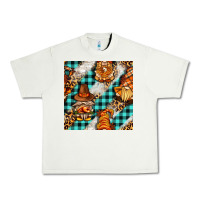Pistachio thanksgiving gnomies with leopard and tartan seamless pattern bbs Urban Heavy Tee - BundleAndBundleShop