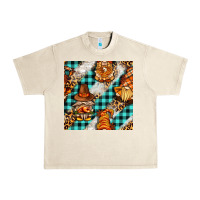 Sandshell thanksgiving gnomies with leopard and tartan seamless pattern bbs Urban Heavy Tee - BundleAndBundleShop