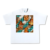 White thanksgiving gnomies with leopard and tartan seamless pattern bbs Urban Heavy Tee - BundleAndBundleShop