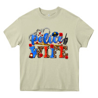 Mossy police wife Heavy Core Tee - AdoDesignShop
