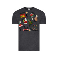 Vintage Black Merry Christmas Vintage Tee - MaliasSmallBusiness