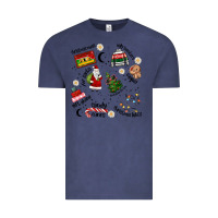 Vintage Denim Merry Christmas Vintage Tee - MaliasSmallBusiness