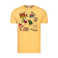 Vintage Mustard Merry Christmas Vintage Tee - MaliasSmallBusiness