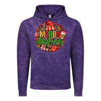 Cloud Purple merry leopard merry christmas Vintage Hoodie - MaliasSmallBusiness