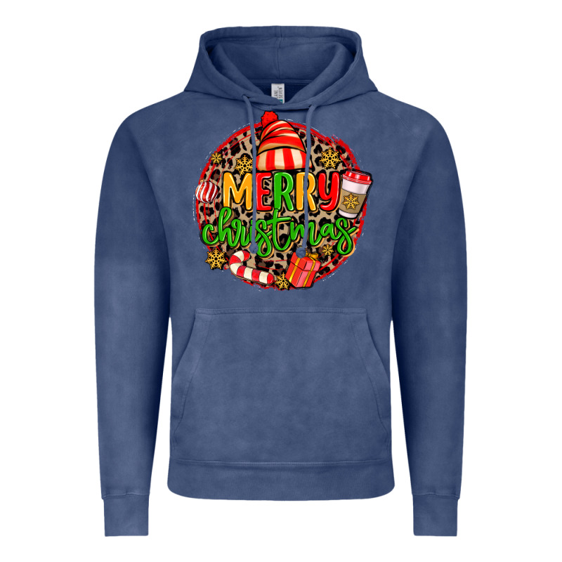 Merry Leopard Merry Christmas Vintage Hoodie by MaliasSmallBusiness | Teevron