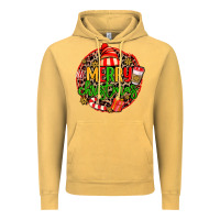 Vintage Mustard merry leopard merry christmas Vintage Hoodie - MaliasSmallBusiness