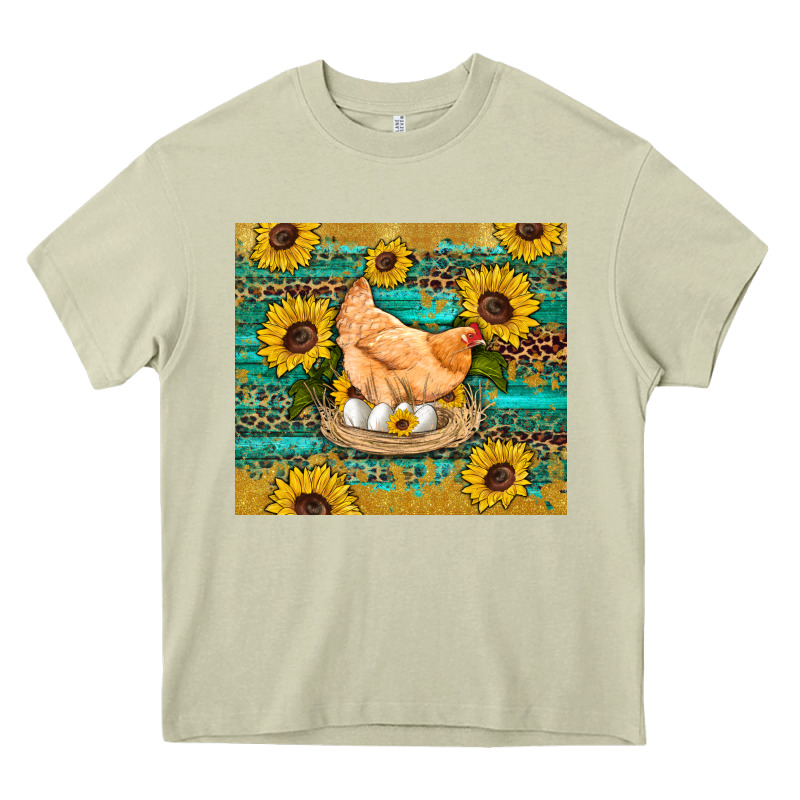 Western Farm Chicken Coop Animals Sunflowers Leopard Turquoise Wooden Heavy Core Tee by Artiststas | Teevron