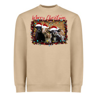 Mushroom Merry Christmas Cows Heavyweight Sweatshirt - Bettercallsaul