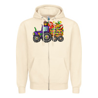 Sandshell mardi gras tractor Zipper Hoodie - CowGirlArtShop