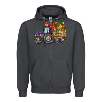 Smoke mardi gras tractor Zipper Hoodie - CowGirlArtShop