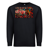 Black Never stop lovin cowboys Premium Sweatshirt - FaDigitalArtStudio