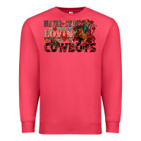 Cardinal Never stop lovin cowboys Premium Sweatshirt - FaDigitalArtStudio