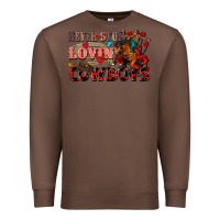 Chestnut Never stop lovin cowboys Premium Sweatshirt - FaDigitalArtStudio