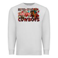 Dove Grey Never stop lovin cowboys Premium Sweatshirt - FaDigitalArtStudio