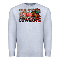 Heather Grey Never stop lovin cowboys Premium Sweatshirt - FaDigitalArtStudio