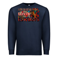 Navy Never stop lovin cowboys Premium Sweatshirt - FaDigitalArtStudio