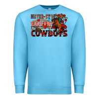 Ocean Blue Never stop lovin cowboys Premium Sweatshirt - FaDigitalArtStudio
