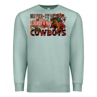Seafoam Never stop lovin cowboys Premium Sweatshirt - FaDigitalArtStudio