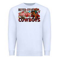 White Never stop lovin cowboys Premium Sweatshirt - FaDigitalArtStudio