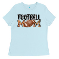 Baby Blue football mom Ladies Tee - AdoDesignShop