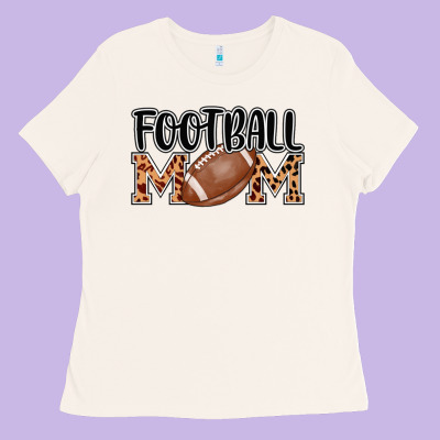 Football Mom Ladies Tee Designed By Adodesignshop