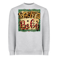 Heather Grey Santa Baby Heavyweight Sweatshirt - Bettercallsaul