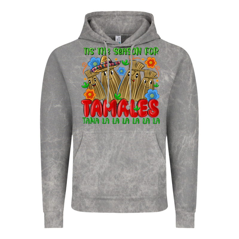 Tis The Season For Tamales Tama La La La La La La Vintage Hoodie by MaliasSmallBusiness | Teevron