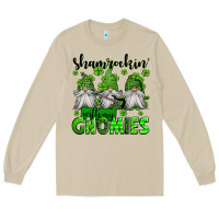Mushroom shamrockin' with my gnomies st patrick's day Long Sleeve Tee - Jasminsmagicworld