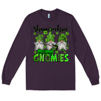 Plum shamrockin' with my gnomies st patrick's day Long Sleeve Tee - Jasminsmagicworld