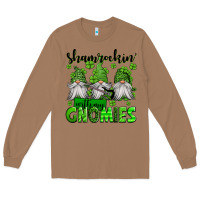 Toasted Coconut shamrockin' with my gnomies st patrick's day Long Sleeve Tee - Jasminsmagicworld