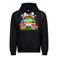 Black Easter School Bus Urban Hoodie - CowhideDigitalArt