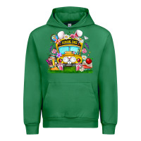 Emerald Easter School Bus Urban Hoodie - CowhideDigitalArt