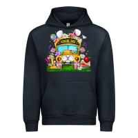 Navy Easter School Bus Urban Hoodie - CowhideDigitalArt