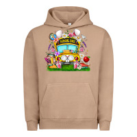 Pigment Burro Easter School Bus Urban Hoodie - CowhideDigitalArt